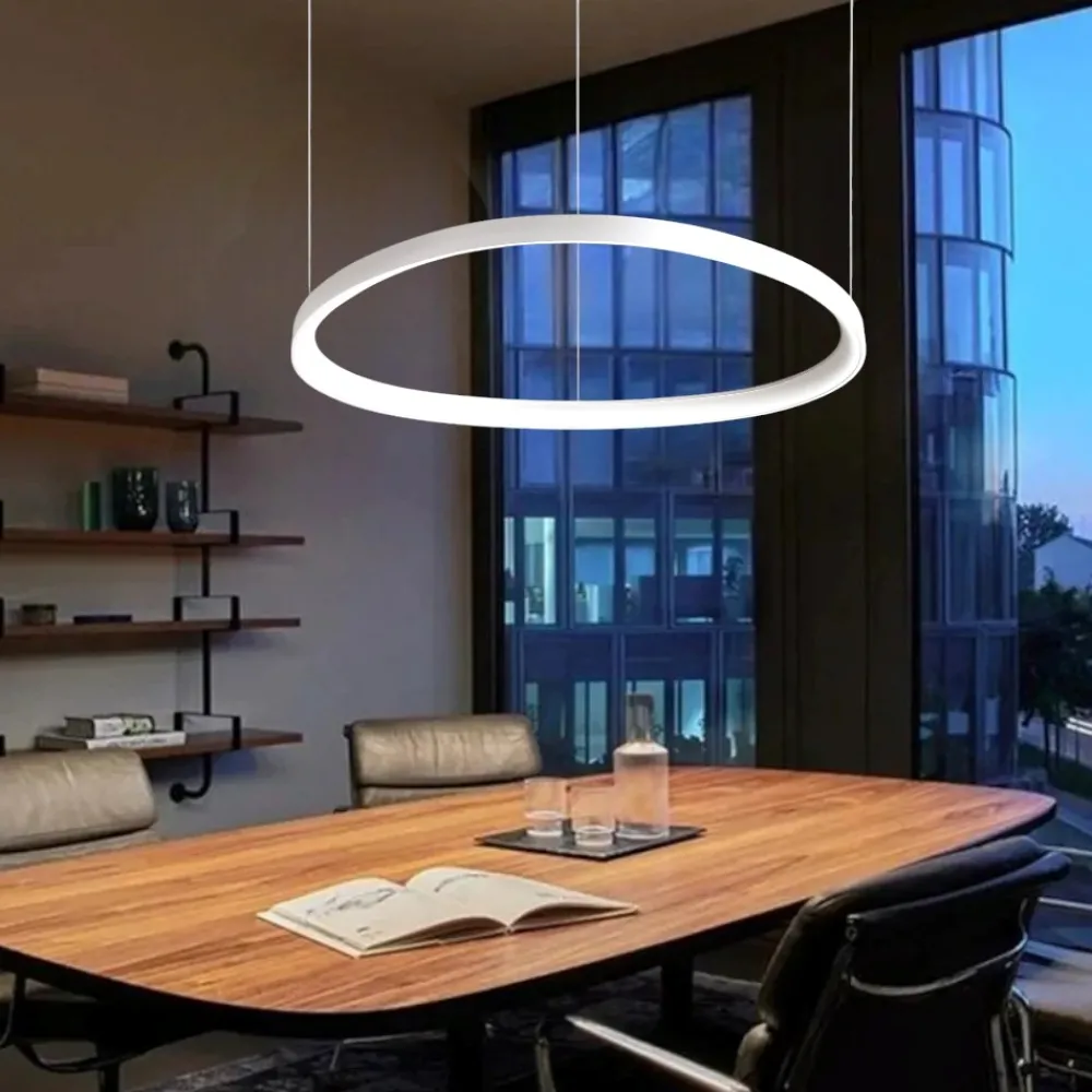 Lampadari Moderni-Ideal Lux gemini sp d081 bianco dali push lampadario led 3000k 60w