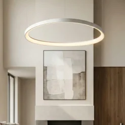 Lampadari Moderni-Ideal Lux gemini sp d081 bianco lampadario design led 60w 3000k