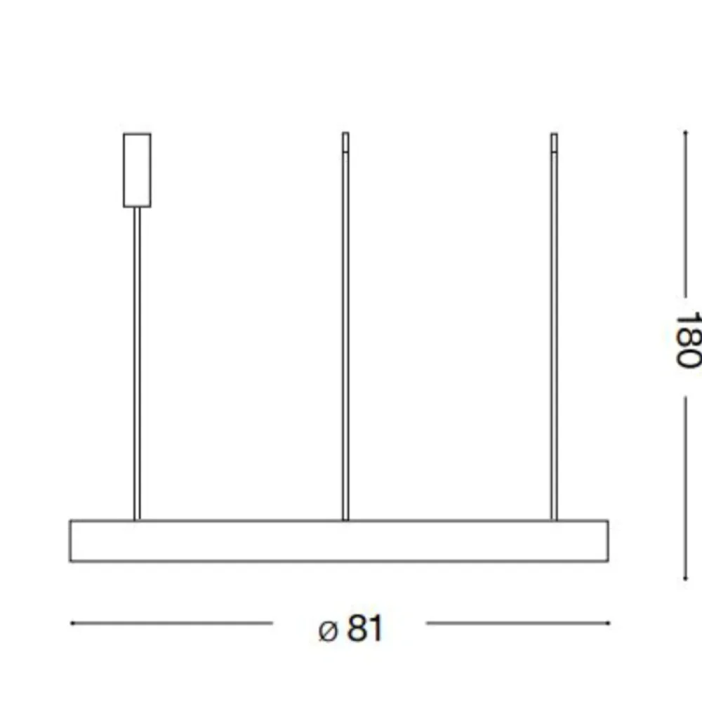 Lampadari Moderni-Ideal Lux gemini sp d081 bianco lampadario design led 60w 3000k