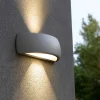 Applique Da Esterno-Ideal Lux giove ap1 applique da esterno grigio tonda