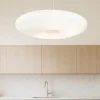 Lampadari Cucina-Ideal Lux glory sp3 d50 lampadario disco vetro bianco