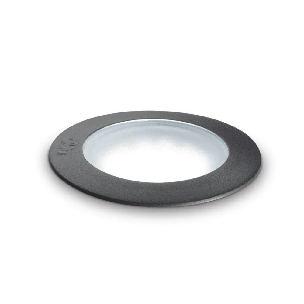 Faretti Da Esterno-Ideal Lux gravity pt round faretto carrabile da esterno nero