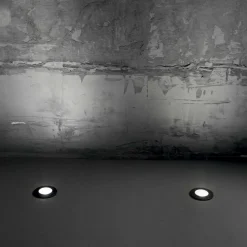 Faretti Da Esterno-Ideal Lux gravity pt round faretto carrabile da esterno nero