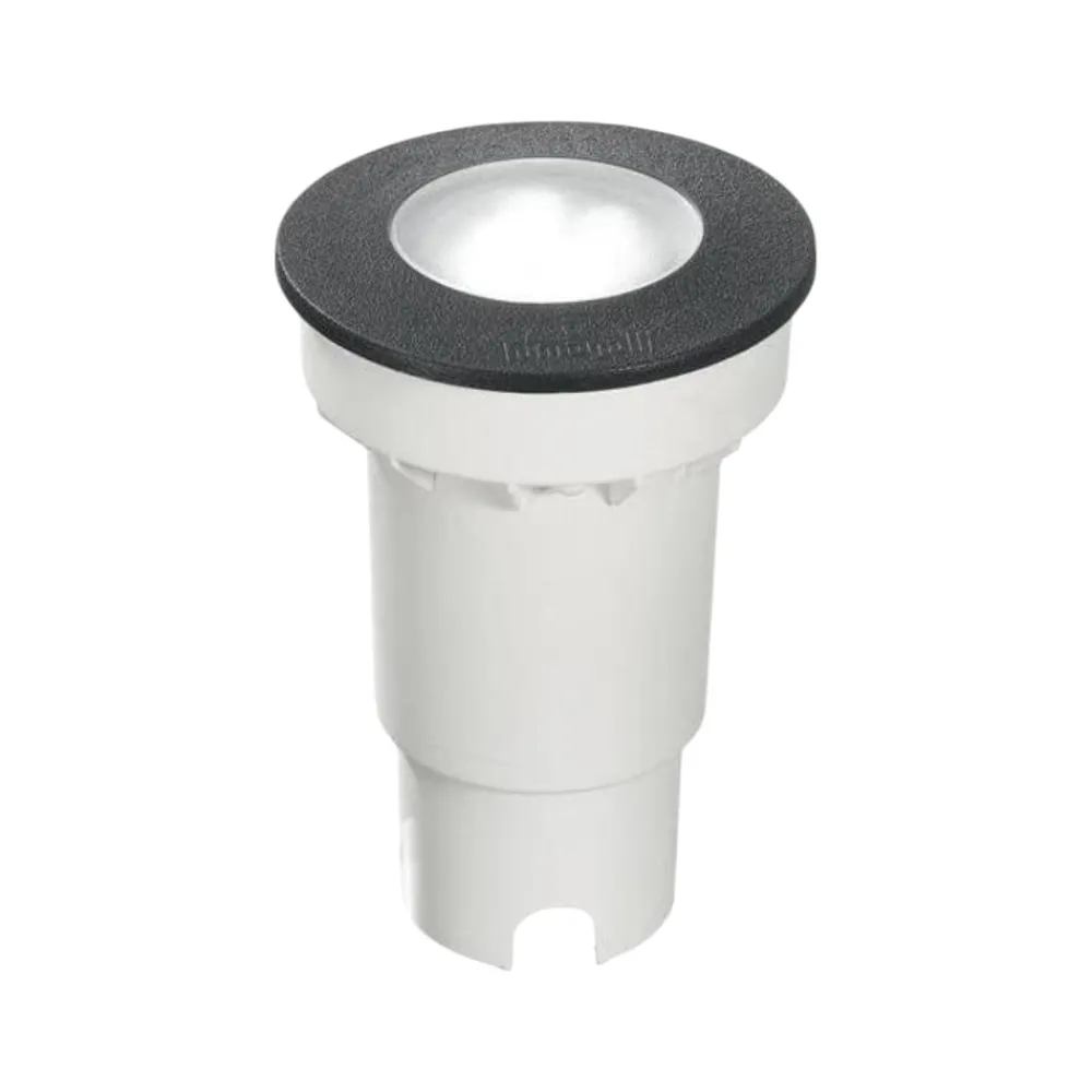 Faretti Da Esterno-Ideal Lux gravity pt round faretto carrabile da esterno nero