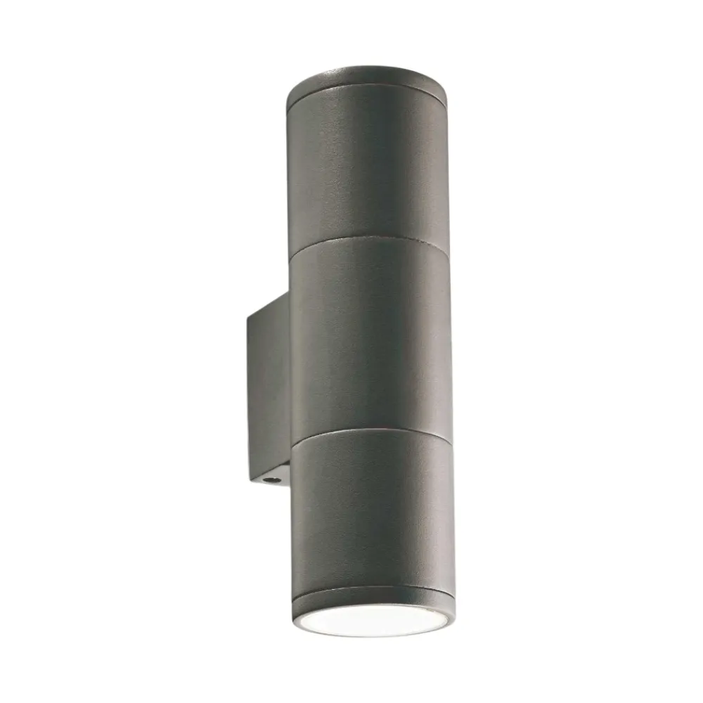 Applique Da Esterno-Ideal Lux gun ap2 small applique da esterno antracite