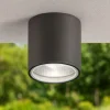 Faretti Da Esterno-Ideal Lux gun pl1 faretto da soffitto per esterno ip44 cilindro antracite
