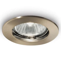 Faretti Da Incasso-Ideal Lux jazz fi box da 3 faretti da incasso bronzo rotondo