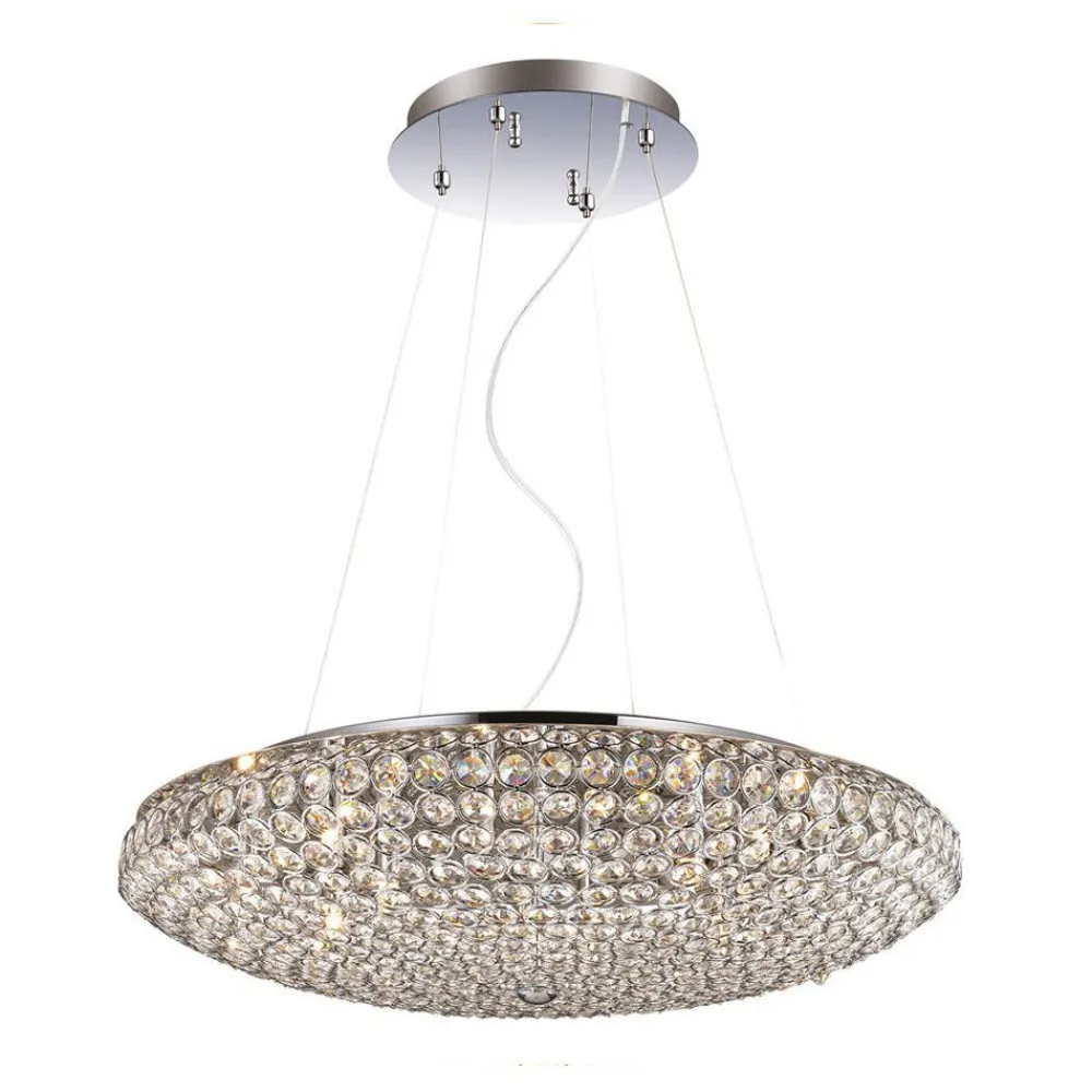 Lampadario Camera Da Letto-Ideal Lux king sp7 lampadario di cristallo per stanza da letto