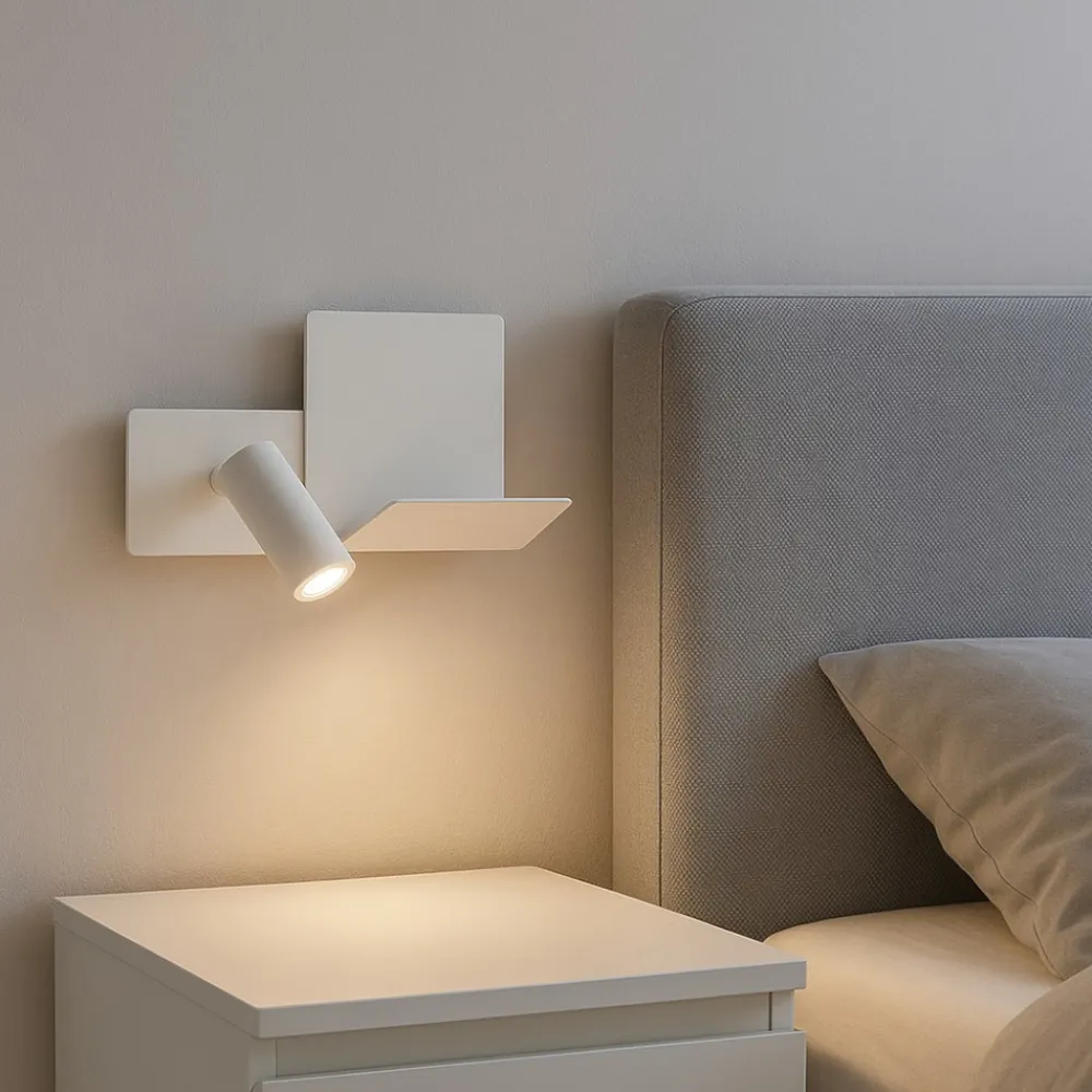 Applique Camera Da Letto-Ideal Lux komodo-1 ap applique bianco sinistro per camera da letto