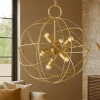 Lampadari Moderni-Ideal Lux konse oro sp6 lampadario design particolare per soggiorno