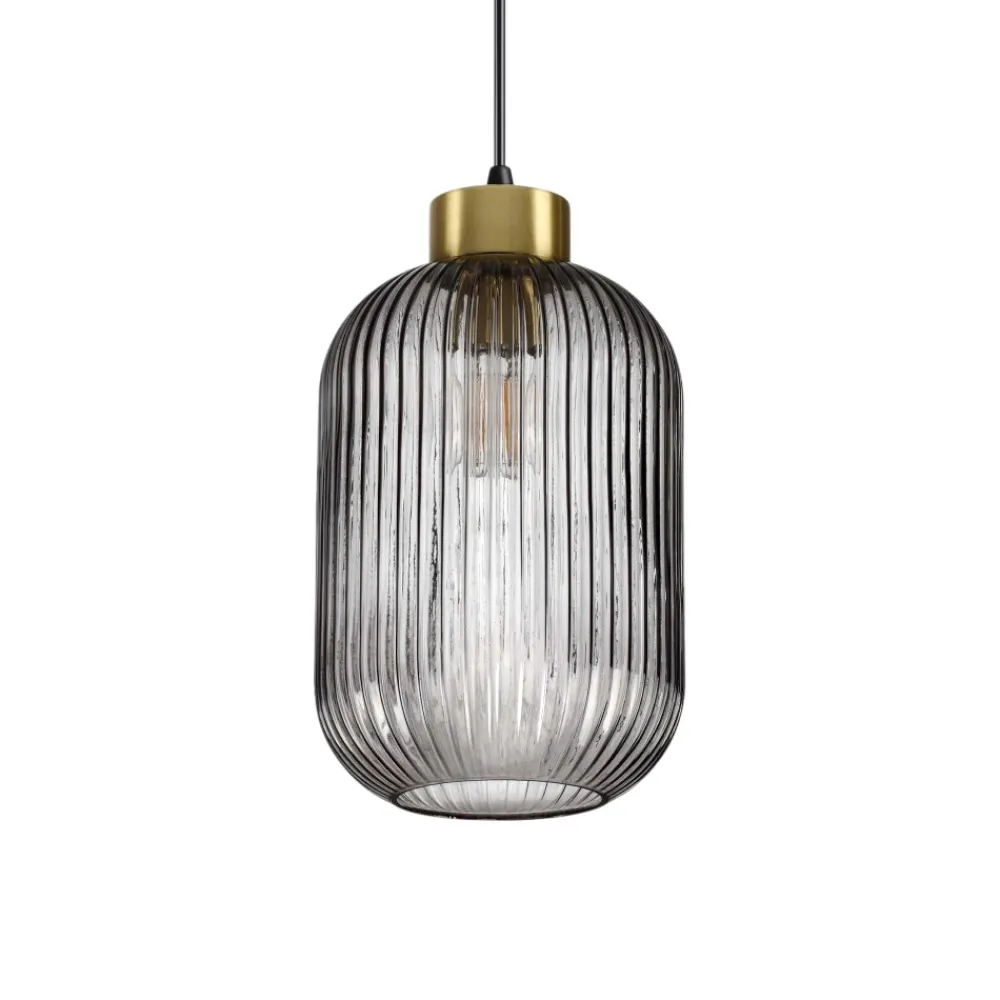 Lampade A Sospensione-Ideal Lux lampada a sospensione mint-3 sp1 vetro fume