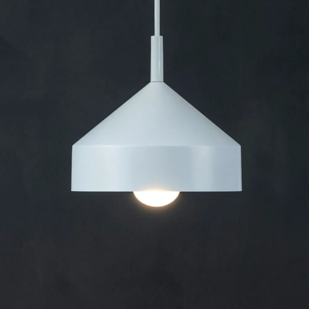 Lampade A Sospensione-Ideal Lux lampada a sospensione per penisola cono bianco