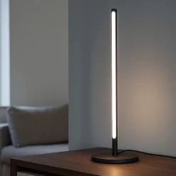 Lampade Da Tavolo-Ideal Lux lampada da tavolo nera led 3000k filo tl design moderno