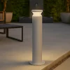 Lampioni Da Giardino-Ideal Lux lampione grigio per giardino torre pt1 h60 ip65 moderno