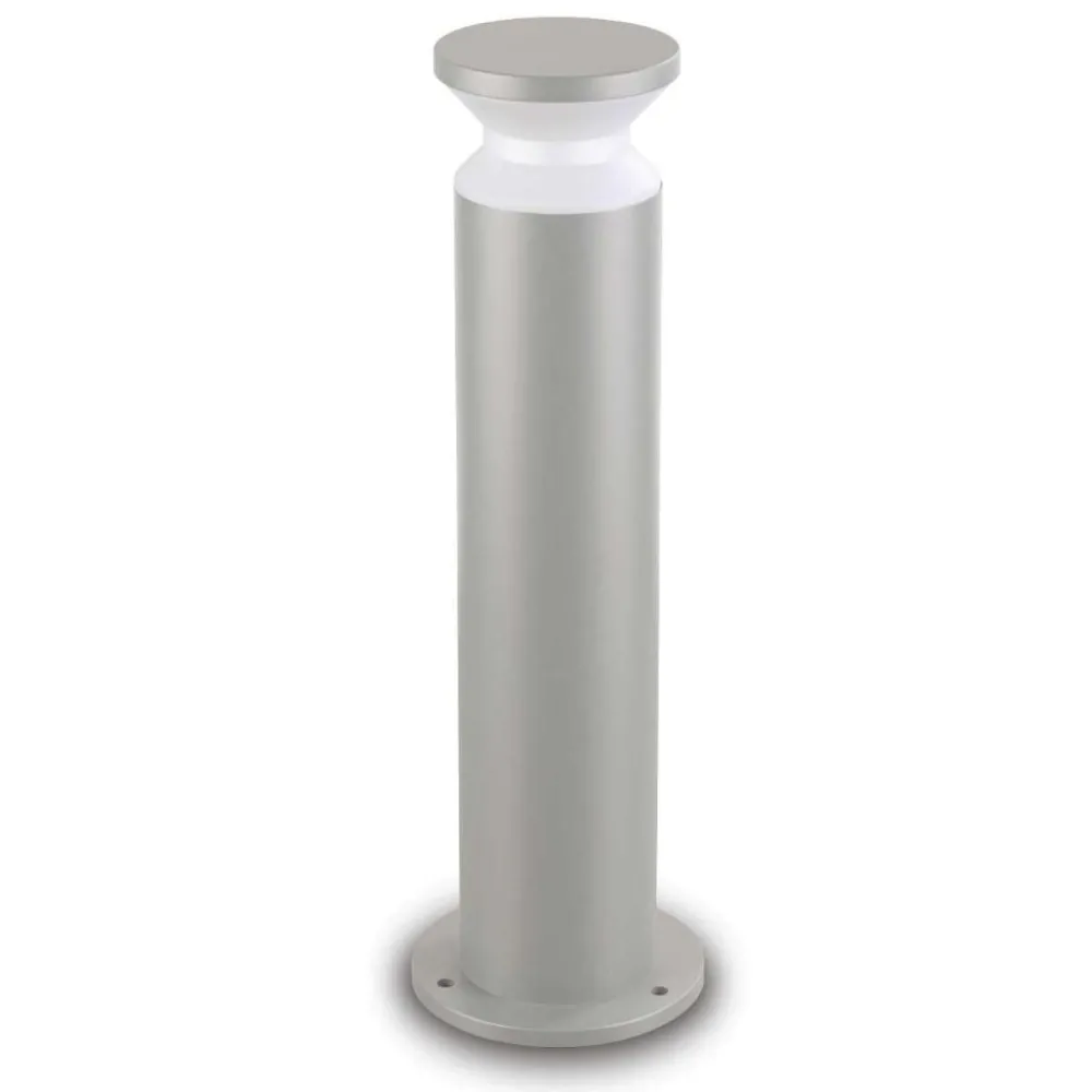 Lampioni Da Giardino-Ideal Lux lampione grigio per giardino torre pt1 h60 ip65 moderno