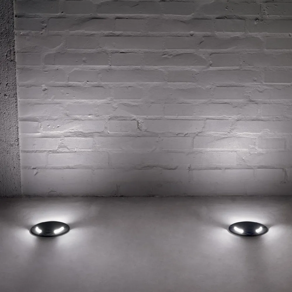Faretti Da Esterno-Ideal Lux landing faretto da incasso a terra nero per esterno