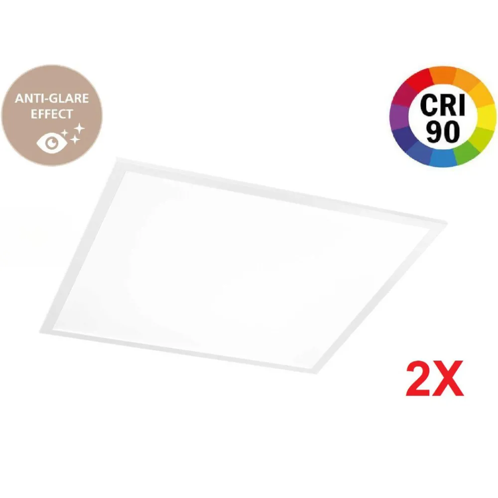 Plafoniere Moderne-Ideal Lux led panel fi 3000k cri90 pannello led da incasso confezione n2