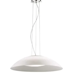 Lampadari Cucina-Ideal Lux lena sp3 d64 lampadario da cucina doppio vetro bianco luce diffusa