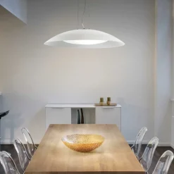Lampadari Cucina-Ideal Lux lena sp3 d64 lampadario da cucina doppio vetro bianco luce diffusa