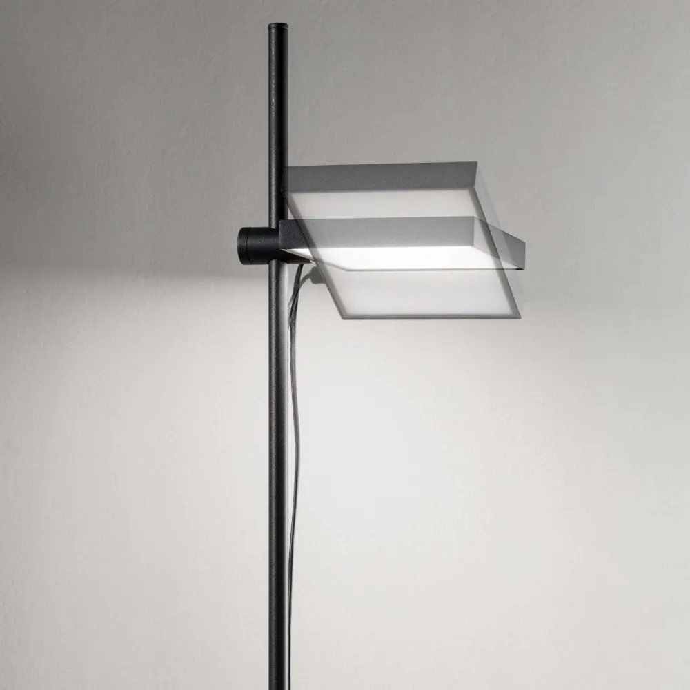 Lampade Da Terra-Ideal Lux lift pt lampada da terra nera led 17w 3000k