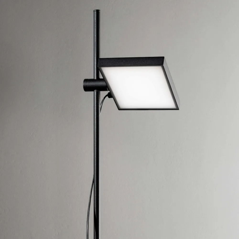 Lampade Da Terra-Ideal Lux lift pt lampada da terra nera led 17w 3000k