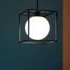 Lampade A Sospensione-Ideal Lux lingotto sp1 lampada a sospensione per comodino nero