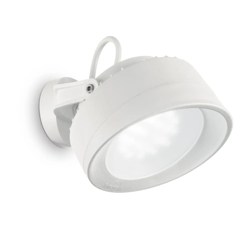 Faretti Da Esterno-Ideal Lux litio faretto da esterno orientabile ip66 bianco