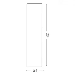 Faretti Da Soffitto-Ideal Lux look pl1 faretto cilindro nero da soffitto