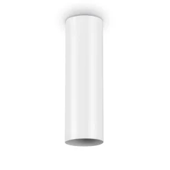 Faretti Da Soffitto-Ideal Lux look pl1 faretto led 5w 3000k da soffitto cilindro bianco