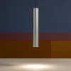Lampade A Sospensione-Ideal Lux look sp1 d06 lampada sospensione cilindro foglia argento