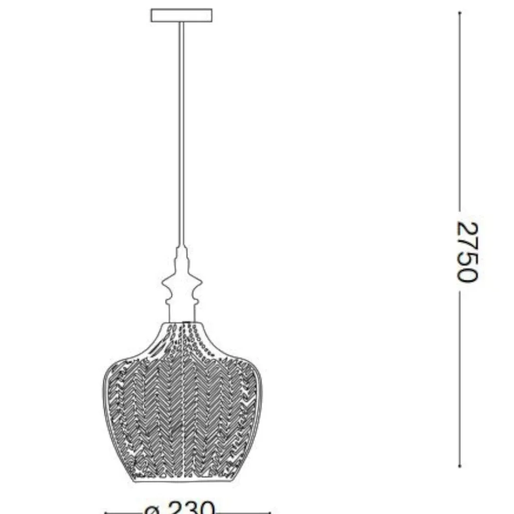 Lampade A Sospensione-Ideal Lux lord sp1 lampada a sospensione vetro fume
