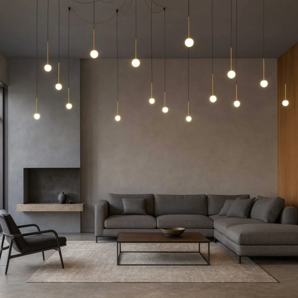 Lampadari Moderni-Ideal Lux lucciola lampadario ragno sp16 led 16w 3000k nero