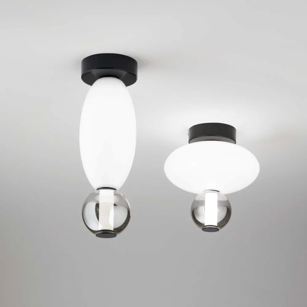 Plafoniere Moderne-Ideal Lux lumiere-2 pl plafoniera con luce led 3000k