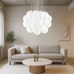 Lampadari Moderni-Ideal Lux mapa plus sp22 lampadario 22 luci per salotto sfere vetro