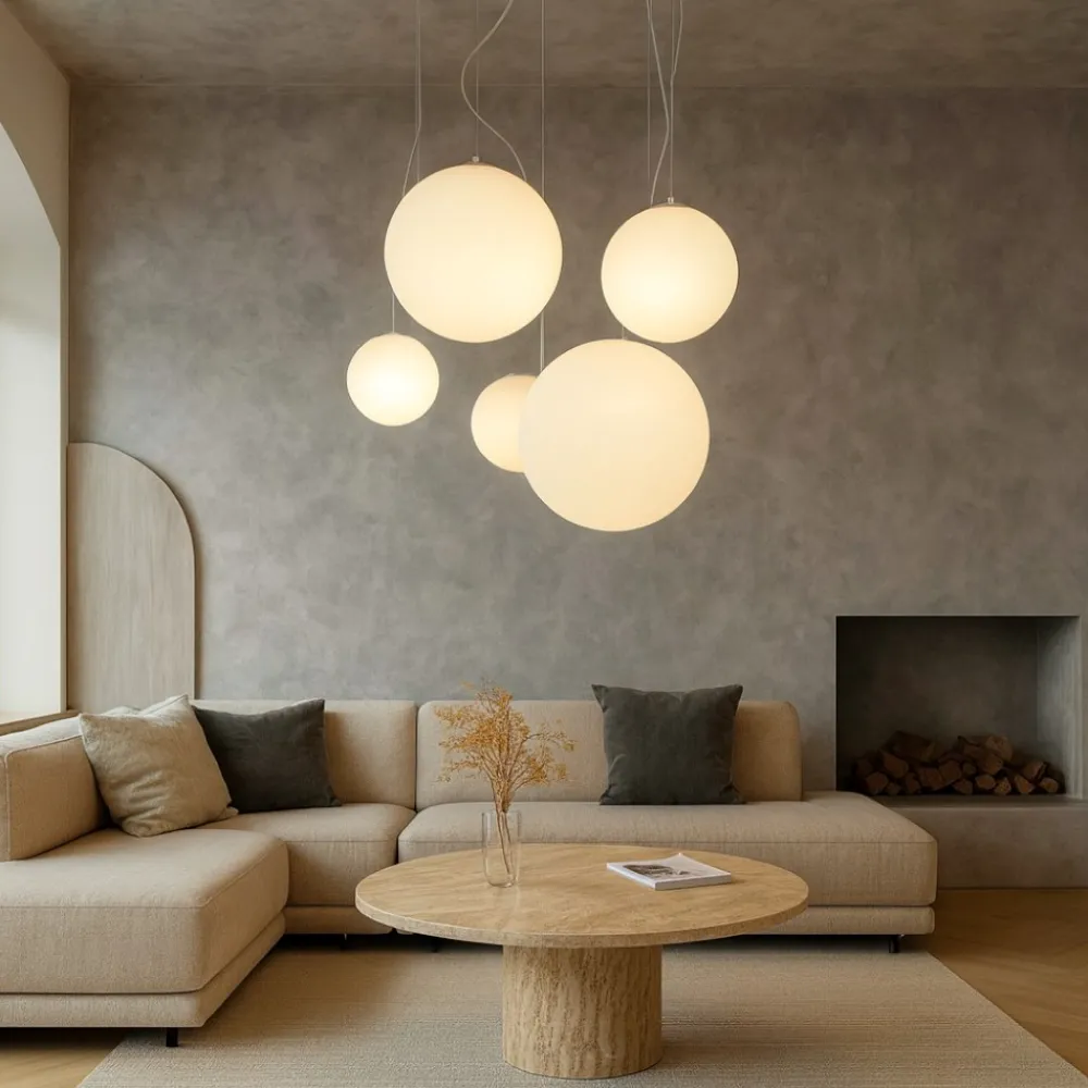 Lampadari Moderni-Ideal Lux mapa sp5 bianco lampadario per tavolo soggiorno moderno
