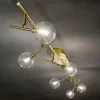 Plafoniere Moderne-Ideal Lux maracas pl6 plafoniera con luci orientabili oro ottone