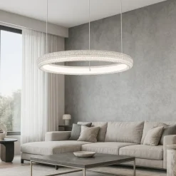 Lampadari Moderni-Ideal Lux miracle sp d40 lampadario moderno cristalli led 3000k