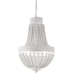 Lampadari Moderni-Ideal Lux monet sp5 lampadario per salotto shabby chic bianco 5 luci