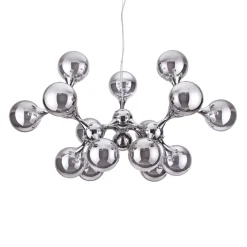 Lampadari Moderni-Ideal Lux nodi sp15 lampadario moderno cromo sfere vetro