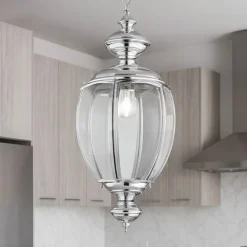 Lampadari Cucina-Ideal Lux norma sp1 lampadario per cucina cromo vetro