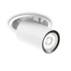 Faretti Da Incasso-Ideal Lux nova faretto da incasso led 12w 3000k orientabile bianco