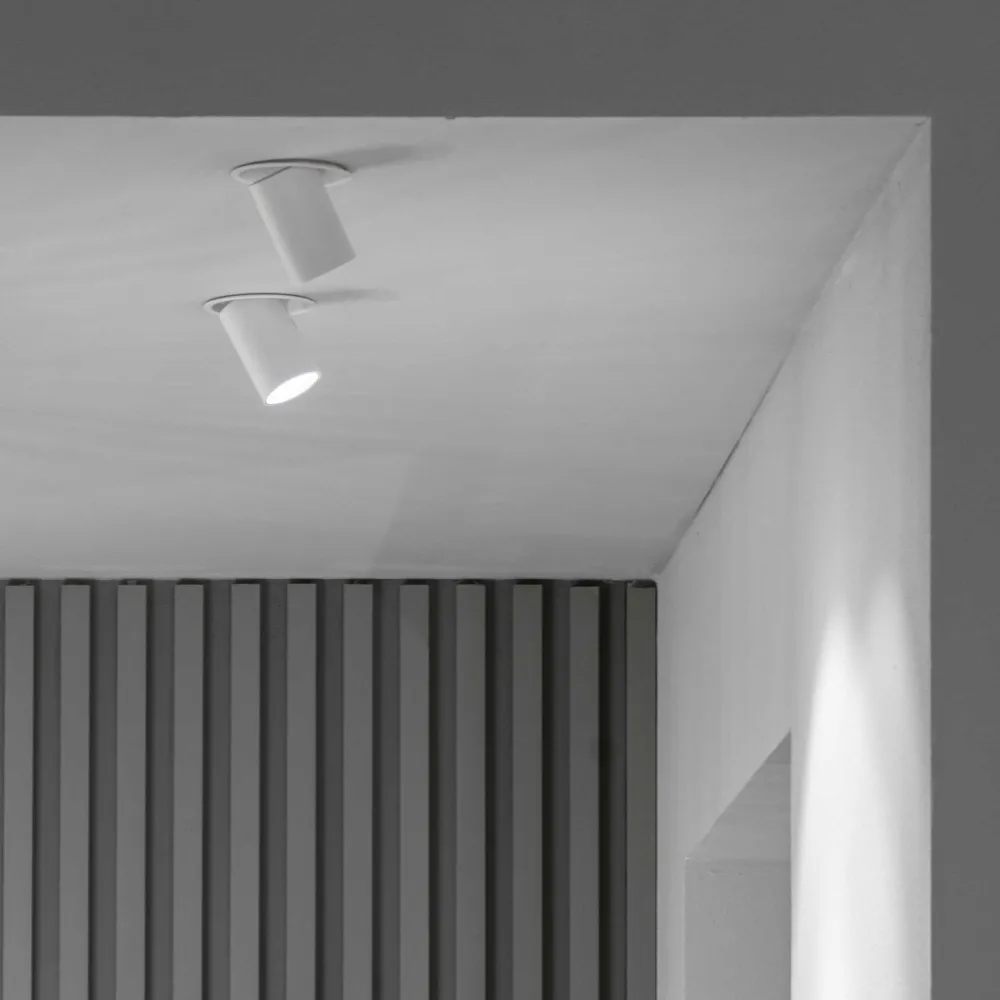 Faretti Da Incasso-Ideal Lux nova faretto da incasso led 12w 3000k orientabile bianco
