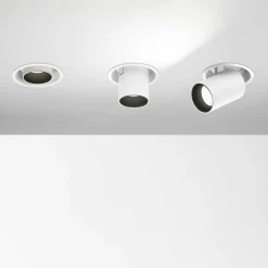 Faretti Da Incasso-Ideal Lux nova faretto da incasso led 12w 3000k orientabile bianco