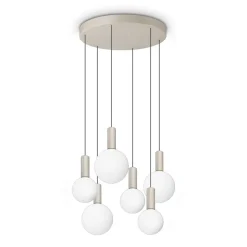 Lampadari Moderni-Ideal Lux odeon lampadario a cascata 6 sfere led 3000k
