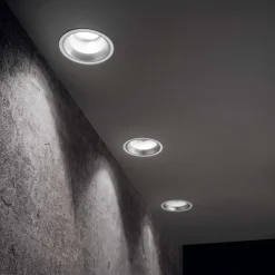 Faretti Da Incasso-Ideal Lux off fi tondo bianco faretto led incasso 15w 4000k
