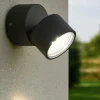 Faretti Da Esterno-Ideal Lux omega ap round 3000k faretto orientabileper esterno ip54 antracite