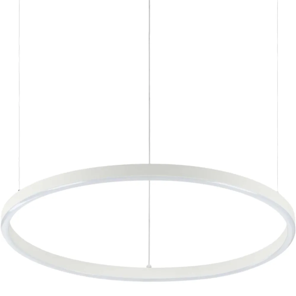 Lampadari Moderni-Ideal Lux oracle slim sp d050 round bianco lampadario led 30w 3000k