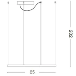 Lampadari Moderni-Ideal Lux oracle slim sp d090 square lampadario design bianco led 51w 3000k
