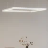 Lampadari Moderni-Ideal Lux oracle slim sp d070 square lampadario bianco led 41w 3000k
