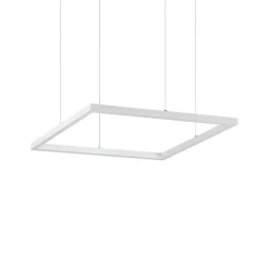 Lampadari Moderni-Ideal Lux oracle slim sp d070 square lampadario bianco led 41w 3000k